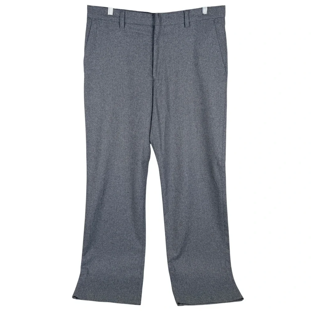 Banana Republic Dawson Dress Pants Mens 36x34 Grey Wool Blend Chino Trousers